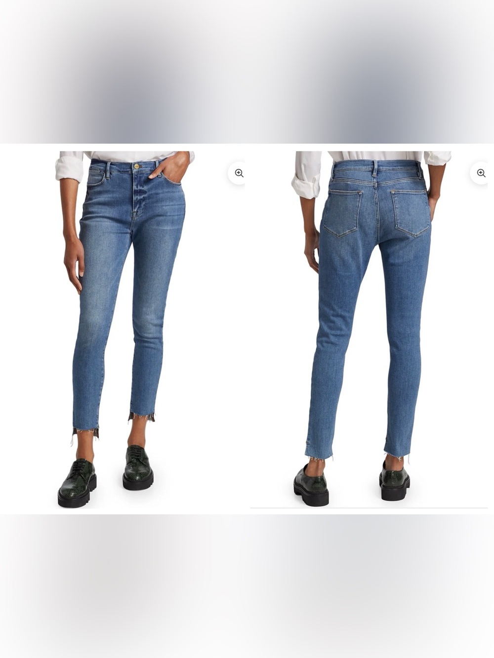 Frame Le High Skinny raw stragger jeans SZ:24